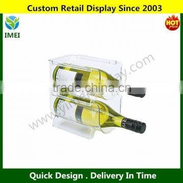 Set of 2 Refrigerator or Cabinet Stackable Wine Bottle Racks Bins YM6-410