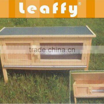 LEAFFY-Wooden With Asphalt Roof Rabbit Hutch RH-8025