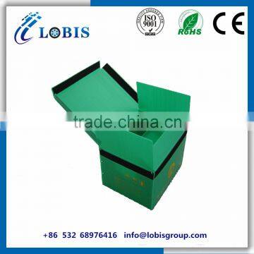 4mm Colored Polypropylene Hollow Plastic Box Corrugated With Lid