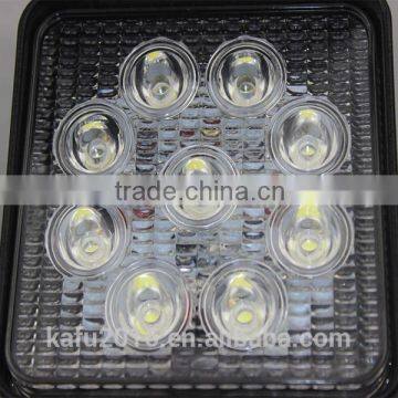 Excavator Spare Parts 9 LED Bulbs 27 Watts 12V 24V Square Front Lamp photo-3