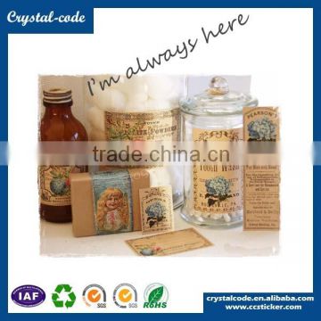 Various materials chemical tablet medicine label