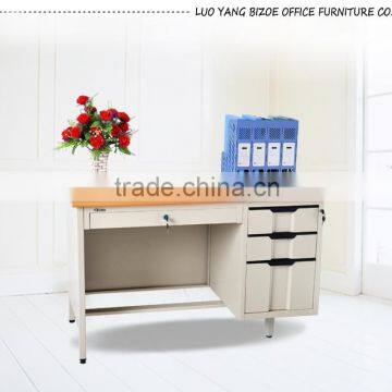 modern office furniture metal office computer steel desk with 3 drawers/steel table                        
                                                Quality Choice