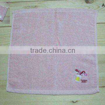 100% cotton velour embroidery custom design with face towel