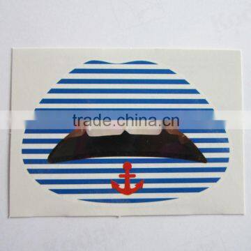 Custom Red Star Lip Temporary Tattoo Sticker Art Tattoo Sticker Factory photo-4