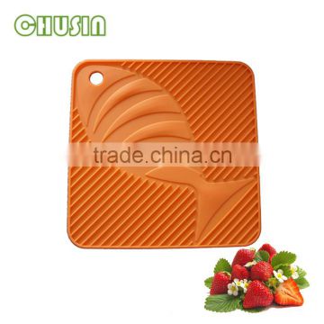 Unique design dining table mat/ square shape silicone mat/table mat with reasonable price