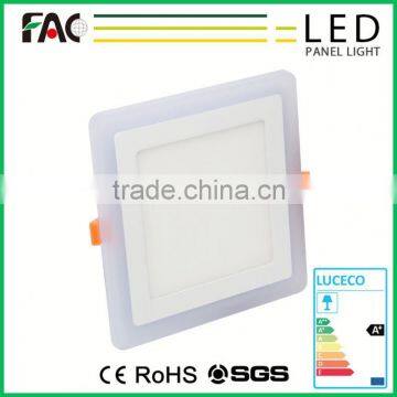 China Manufacturer ra>80 25w recessd double color led panel light