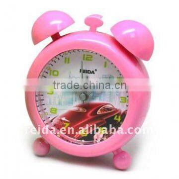 plastic twin bell clock