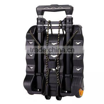 Portable travel folding aluminum luggage cart,Lightweight aluminum folding luggage cart,Mini folding shopping luggage hand cart