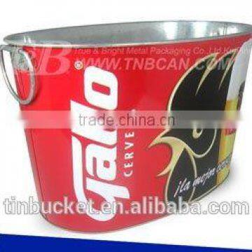 big oval tin pail