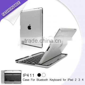 Hot selling aluminum alloy bluetooth keyboard for ipad 2 3 4