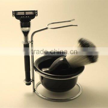 Synthetic Shaving Brush Knots Black Shaving Set for Men