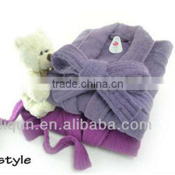 Women Luxury High Quality Bathrobe Purple Elegant Bathrobe