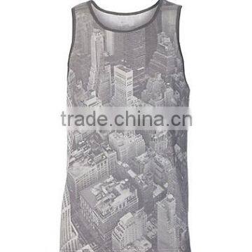 2014 custom men's sublimation tank tops