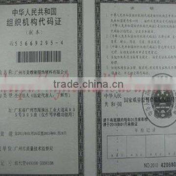 Organization code certificate