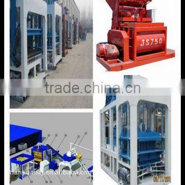 QTY10-15 automatic concrete holow block making machine