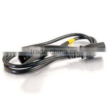 High Quality 250V 15A 16AWG AC Power Extension Cable IEC C14 to IEC C13