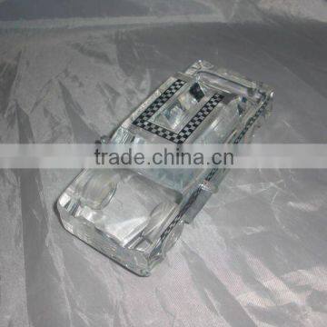 pure crystal taxi car model for Business gift (R-1060