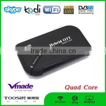 Quad core amlogic s805 android 4.4 hd dvb t2 android tv box