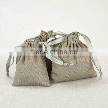 small fabric drawstring bags cheap muslin cotton drawstring pouch