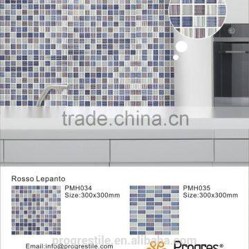 purple glass mosaic pictures for interior decoration (PMH034-35)