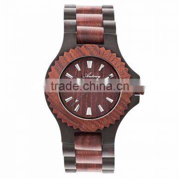 2015 Man Wood Watch Ebony With Red Sandalwood Case And Japan Movement photo-2