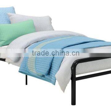 Modern design popular twin size single metal bed black color