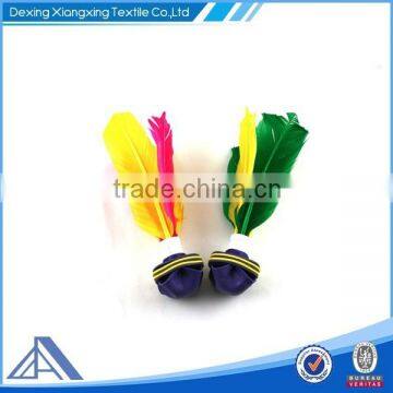 Hot sale good quality colorful kick shuttlecock