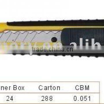 Knife cutter with plastic handle