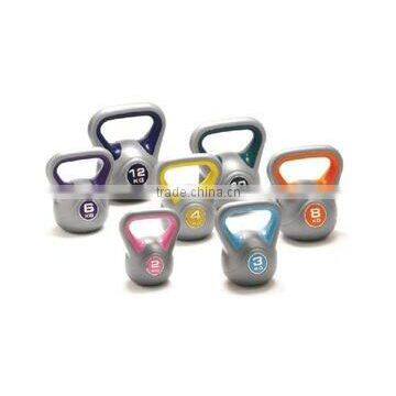 Colored plastic kettlebell