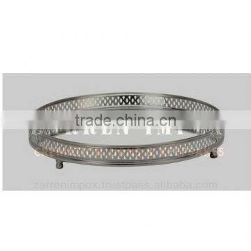 Brass Mirror Tray 14"