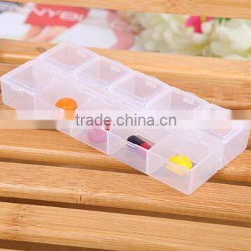 13.2*6*1.9cm Jewelry Adjustable Plastic 10 Compartment Storage Box Jewelry Earring Bin Case Container photo-3