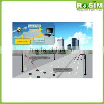 Rosim dynamic traffic detection magnetic wireless vehicle detector to improve traffic flow and road safety