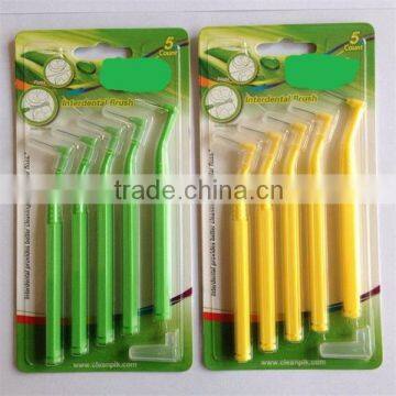 "L" style Interdental Brush Picks SSS, SS, S, M, China manufacturer, OEM offered