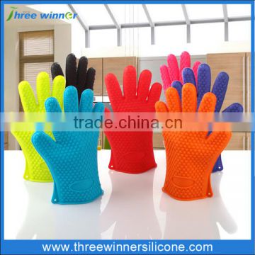 custom silicone gloves heat resistant kitchen silicone glove