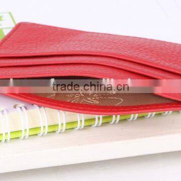 2015 new product leather id card holder wholesale with 3 slots each