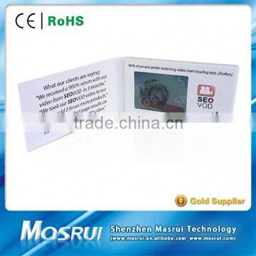 Customized Video Christmas Cards,Printed Video Brochure - 5.0" Screen photo-4