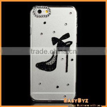 High-heeled Shoe Rhinestones Clear Hard Case for iPhone 6, for iphone6 case