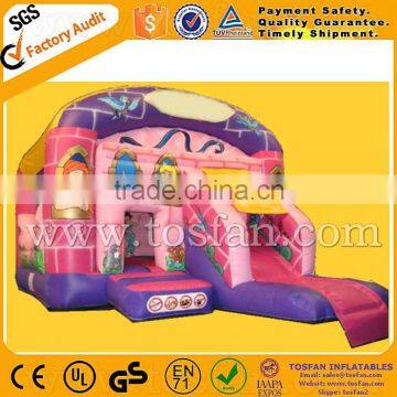 Princess inflatable jumping combo with slide A3024