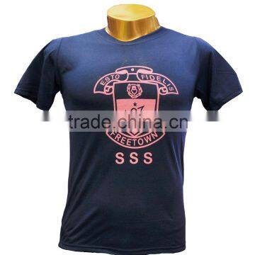 Customised Yiwu Market T shirt Secondary School Uniform T Shirt Printed