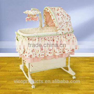 New design baby bassinet with rocker with canopy