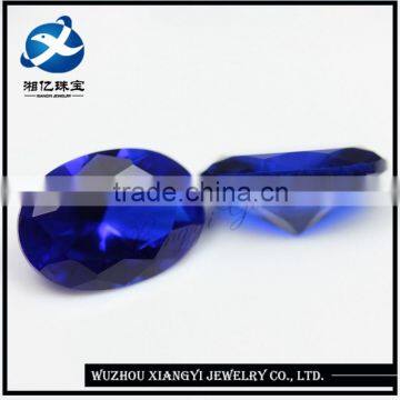 Sapphire Gemstone Bead ! ! ! 112# 7x9mm Oval Shape Synthetic Spinel Gems