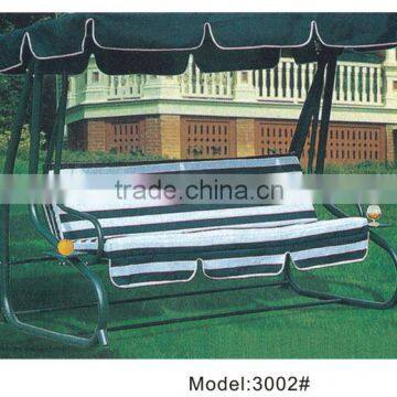 England Stripped iron frame swing chair two seat restaurant swing benches