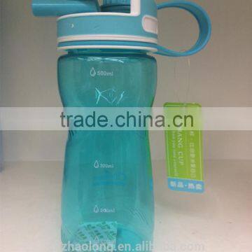 Portable Plastic Water Bottle Sports Bottle With Straw photo-5