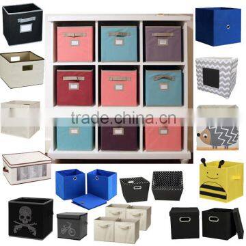 Most Popular Home Collection No-woven Cube Bin Organizer Collapsible Storage Baskets