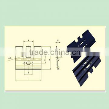 Excavator Parts, Undercarriage Single Bar Track Shoes (D4C)