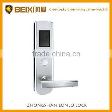 Stainless steel proximity card hotel door lock for rooms