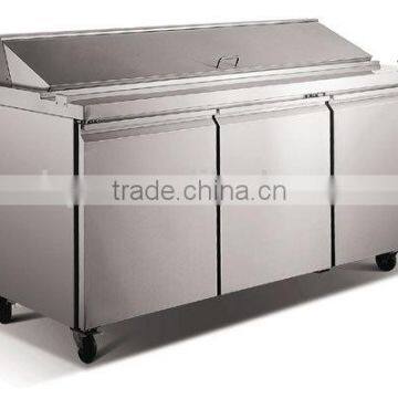 Stainless Steel Salad refrigaration cabinet with ASPERA Compressor