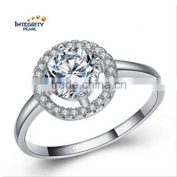 SSD031 Fine Zircon 925 Sterling Silver Jewelry Ring