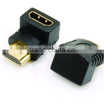 HDMI A male to HDMI A female adapter 90 degree type