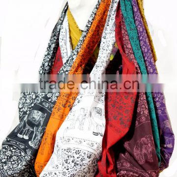 HIPPIE BOHO thai handmade festival Elephant print Sling Bag Crossbody hip long sling bag